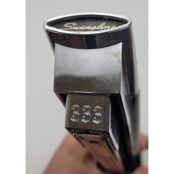 Vintage Swingline 333 Stapler Mid Century Black Long Island NY Ronnie Bag Co - Picture 16 of 16